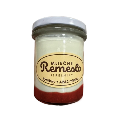 Jogurt ovocný A2A2  s príchuťou jahoda